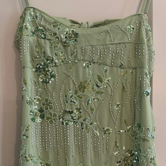 Peppermayo Celandine Beaded Maxi Dress in Lime - Picture 4 of 10